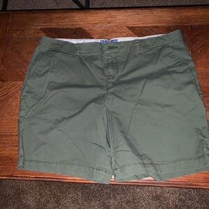 Old Navy Olive Flat Front Shorts